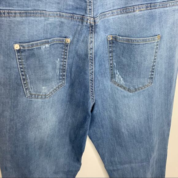 Time Tru Over Belly Maternity Jeans Large 12-14 - Picture 4 of 6